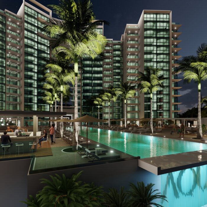 AQUA RESORT - Front Side View Infinity Pool