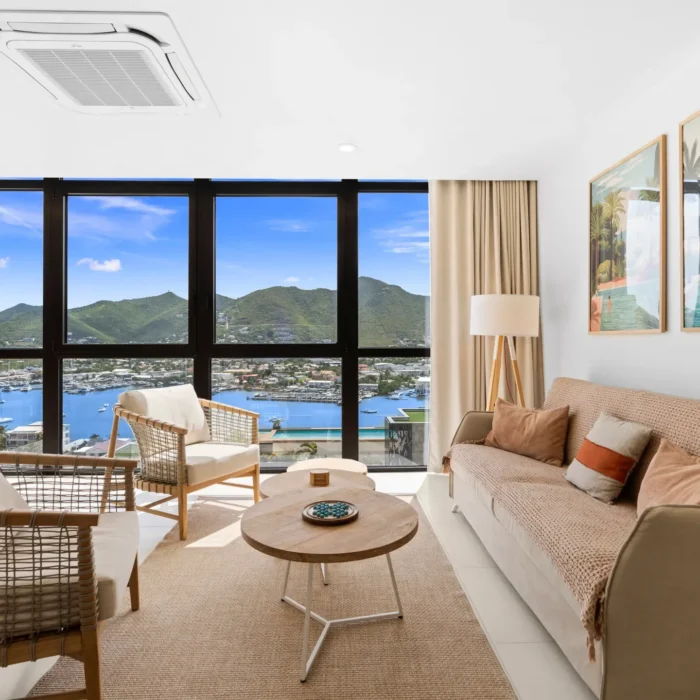 Apartment C337 lagoon view rental at The Hills Residence Simpson Bay Sint Maarten